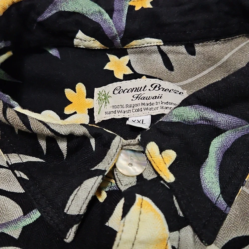 Coconut Breeze Hawaii Tropical Short Sleeve Button Down Shirt Size XXL #1060 - Picture 4 of 15